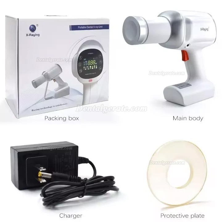 Dental Mobiles Digitales R&ouml;ntgenger&auml;t RAY-500X mit Schutzschild